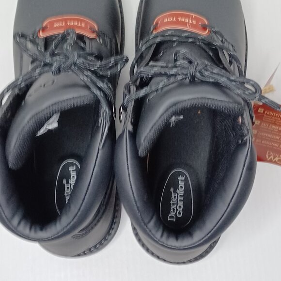 Dexter Boots Steel Toe Mens 11 Black Lace-Up Oil Resistance Workwear Utility NWT main image 10